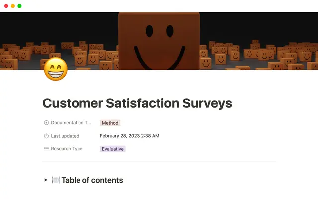 Customer Satisfaction Surveys
