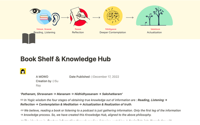 Book Shelf & Knowledge Hub